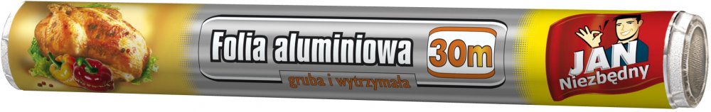 Folia aluminiowa Jan Niezbędny, rolka, 30m