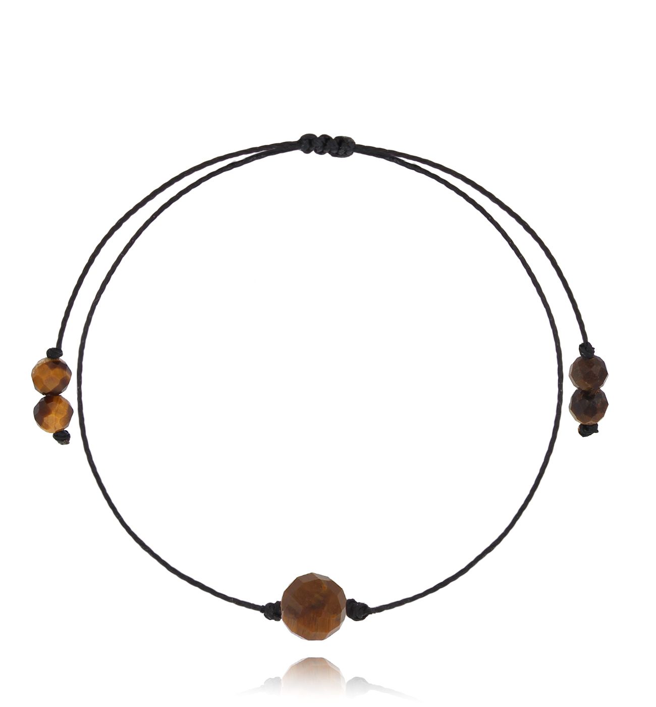 Bransoletka z kamieniem tygrysie oko Birthstones BGL0770 - By Dziubeka