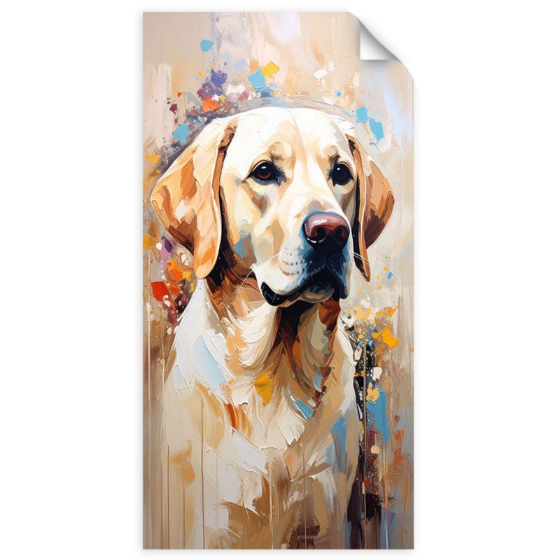 Naklejki samoprzylepne do salonu sypialni Feeby Pies Labrador retriever Zwierzę 80x160cm 1szt