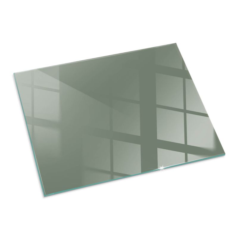 Szklana Podkładka Pod Kominek Prostokąt Wallfluent 80x60 cm Oliwkowy zielony 1 szt.