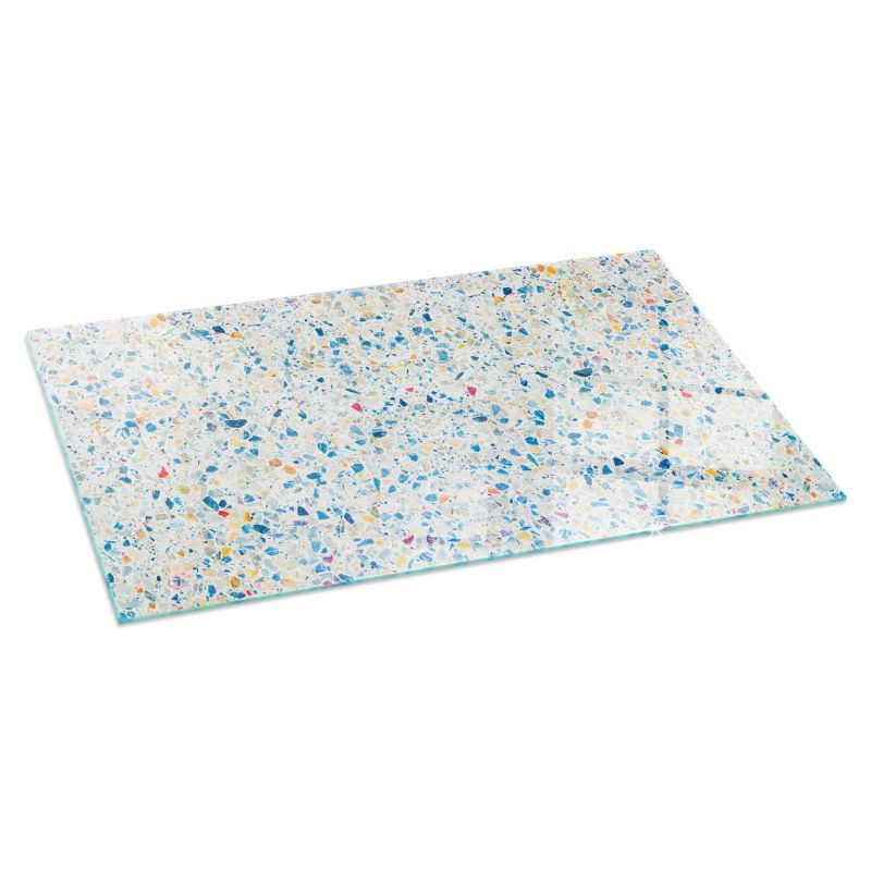 Szklana Podkładka Pod Kominek Prostokąt Wallfluent 140x70 cm Abstrakcyjna faktura 1 szt.