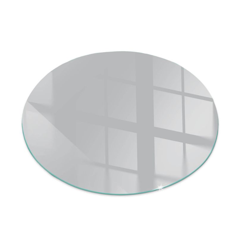 Szklana Podkładka Pod Kominek Okrąg Wallfluent Fi70 cm Jasnoszary odcień 1 szt.