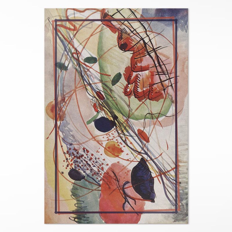 Ozdobny Dywan Winylowy Wallfluent 80x120 cm Kolorowa akwarela 1 szt.