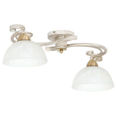 Lampa sufitowa wisząca Luminex Aurora kremowy mat-złota patyna-biała wym: 20 x 78 x 26 cm 2xE27 x 15W 1 szt.