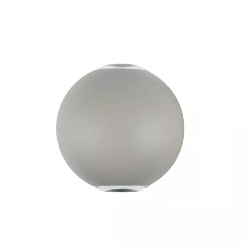 Kinkiet ścienny zewnętrzny V-TAC szary LED 4W 3000K 450lm IP65 wym: 11,2 x 11,2 x 11,2 cm aluminium - 1 szt.