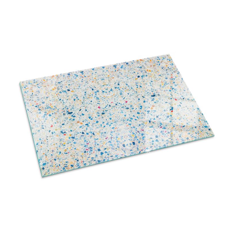Szklana Podkładka Pod Kominek Prostokąt Wallfluent 100x70 cm Abstrakcyjna faktura 1 szt.