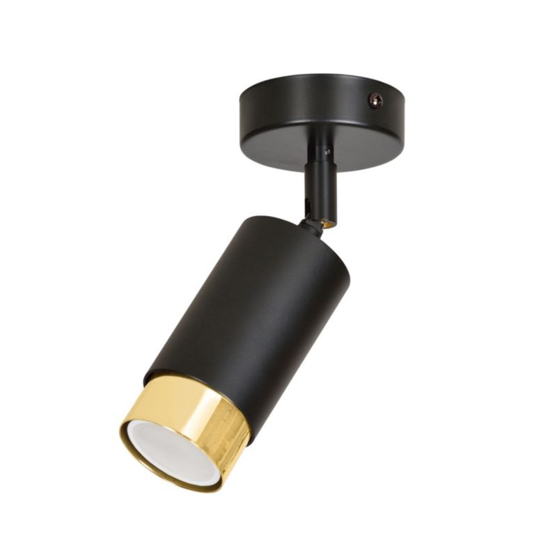 Spot sufitowy Emibig Hiro złoto-czarny 1 x GU10 x 30W IP20 wym: 8 x 8 cm - 1 szt.