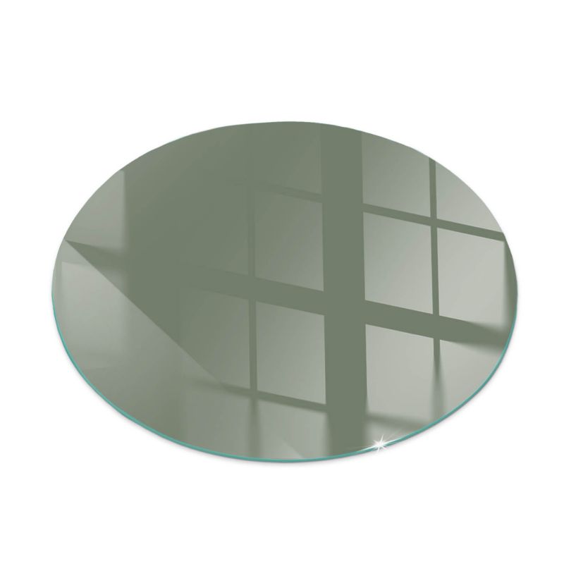 Szklana Podkładka Pod Kominek Okrąg Wallfluent Fi50 cm Oliwkowy zielony 1 szt.