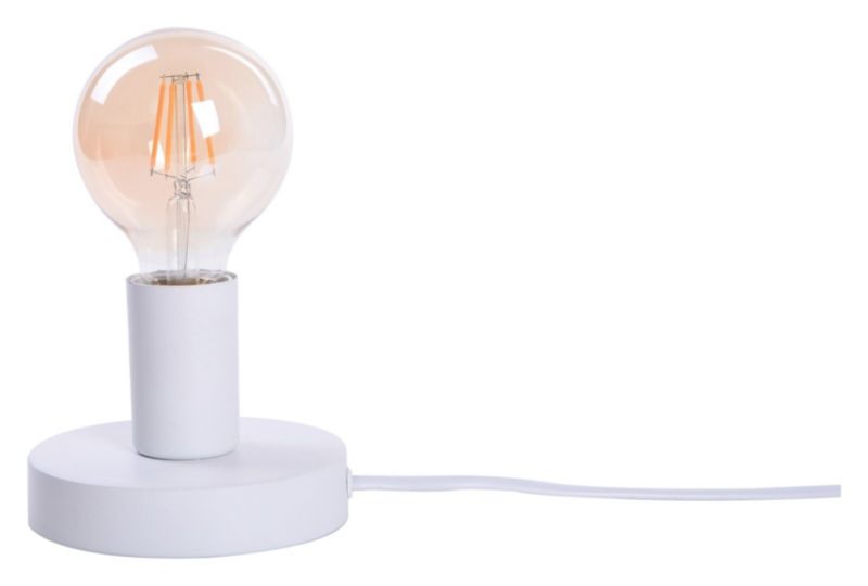 Lampa stołowa Rabalux Bowie biała 1 x E27 x 60W IP20 wym: 9.5 x 11.5 x 11.5 cm metal - 1 szt.
