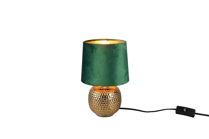 Lampka stołowa RL Spohia złoto-zielono-złoty 1 x E14 x 40W IP20 wym: 26 x 16 x 16 cm tkanina - 1 szt.
