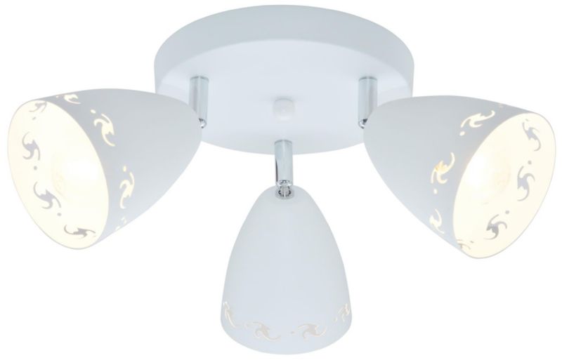 Lampa sufitowa wisząca Candellux Coty biała wym: 16 x 38 x 38 cm 3xE14 x 40W 1 szt.