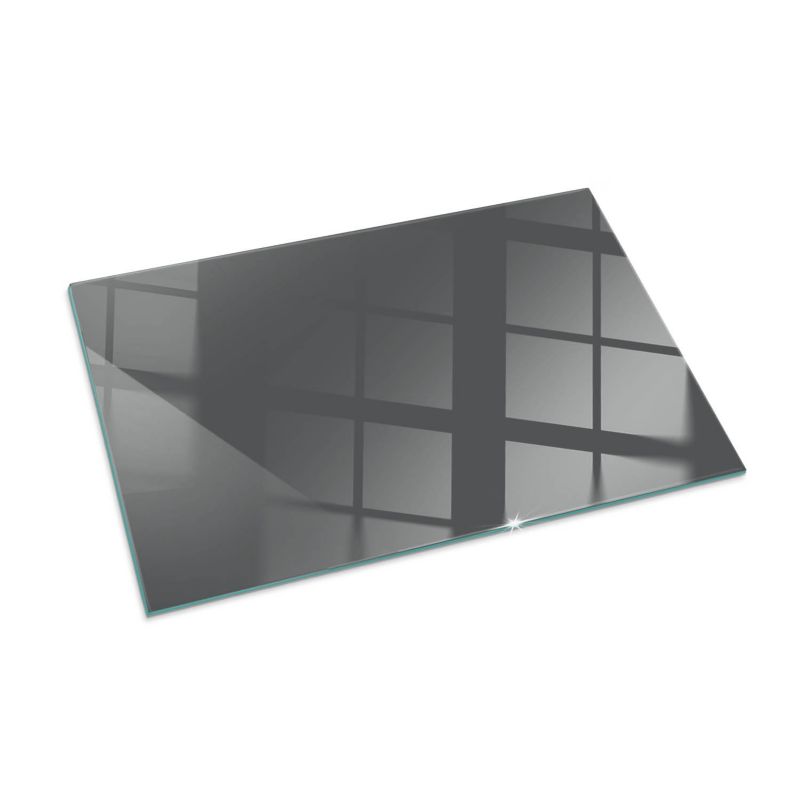 Szklana Podkładka Pod Kominek Prostokąt Wallfluent 100x70 cm Szaro-brązowy ton 1 szt.