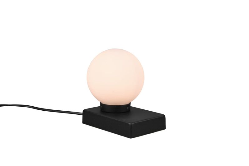 Lampka stołowa RL Davi czarno-biała 1 x E14 x 40W IP20 wym: 15 x 15 x 12 cm metal - 1 szt.