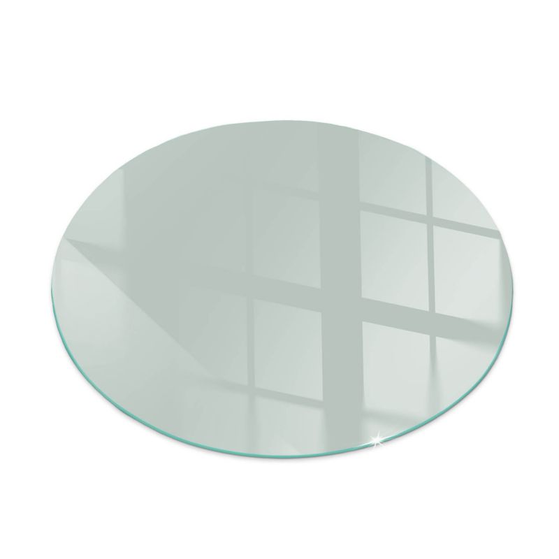 Szklana Podkładka Pod Kominek Okrąg Wallfluent Fi60 cm Jasny zielony akcent 1 szt.