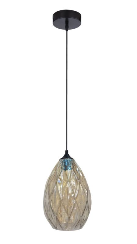 Lampa sufitowa Candellux Gran czarno-złota wym: 115 x 19 x 19 cm 1xE27 x 60W 1 szt.