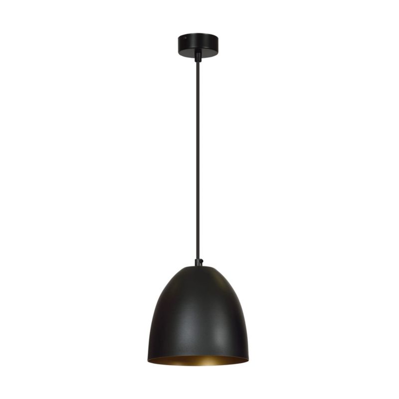 Lampa sufitowa Emibig Lenox czarno-złota wym: 80 x 20 x 20 cm 1xE27 x 15W 1 szt.