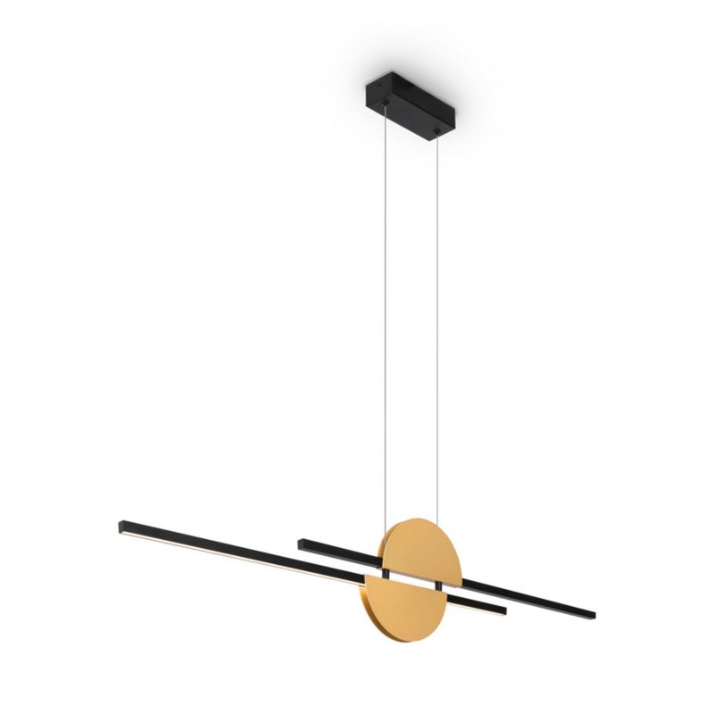 Lampa wisząca Maytoni Skyline 9456 czarno-złota nowoczesna wbudowany LED 26W 1 szt.