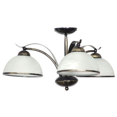 Lampa sufitowa Luminex Korfu złota patyna-biała wym: 28 x 64 x 64 cm 3xE27 x 15W 1 szt.