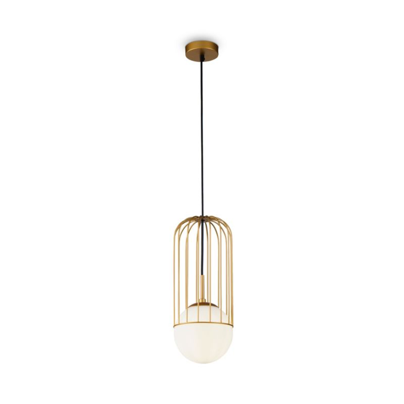 Lampa wisząca Maytoni Telford mosiężno-złota wym: 170 x 15 x 15 cm 1xE27 x 1 szt.