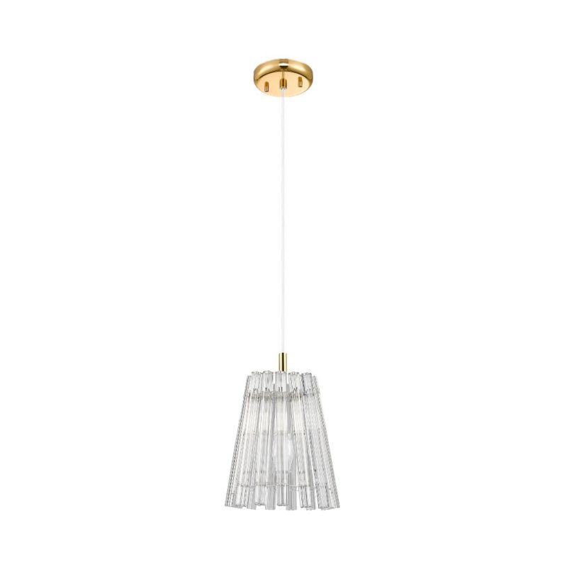 Lampa wisząca Zuma Line Bach 9768 przezroczysto-złota kryształowa 1xE14 x 40W 1 szt.
