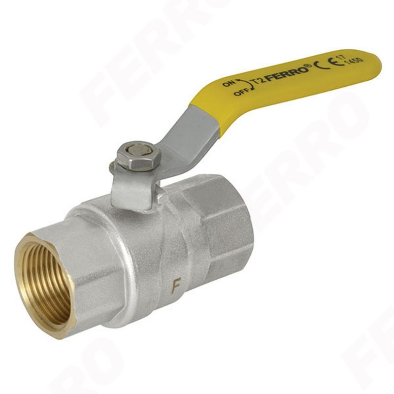 Zawór kulowy gazowy Ferro 25.4 mm GW-GW typ G61 1 szt.