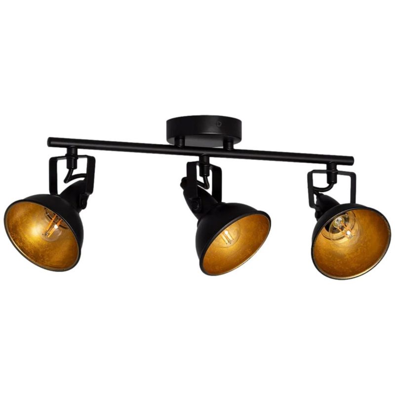 Lampa sufitowa wisząca Abruzzo Retro 4630 czarno-złota retro 3xE14 x 20W 1 szt.