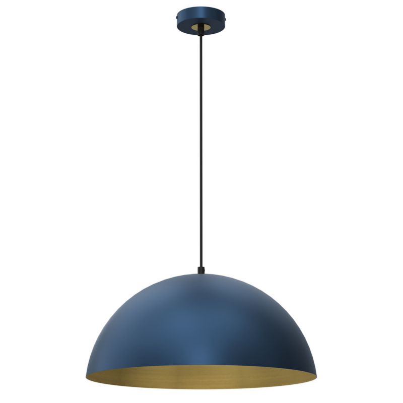 Lampa wisząca Milagro Beta 2896 granatowo-złota szerokość 45 cm 1xE27 x 1 szt.