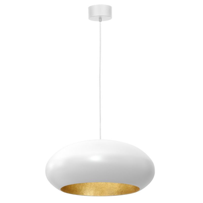 Lampa wisząca Luminex Compo biały mat-złota wym: 120 x 50 x 50 cm 1xE27 x 15W 1 szt.