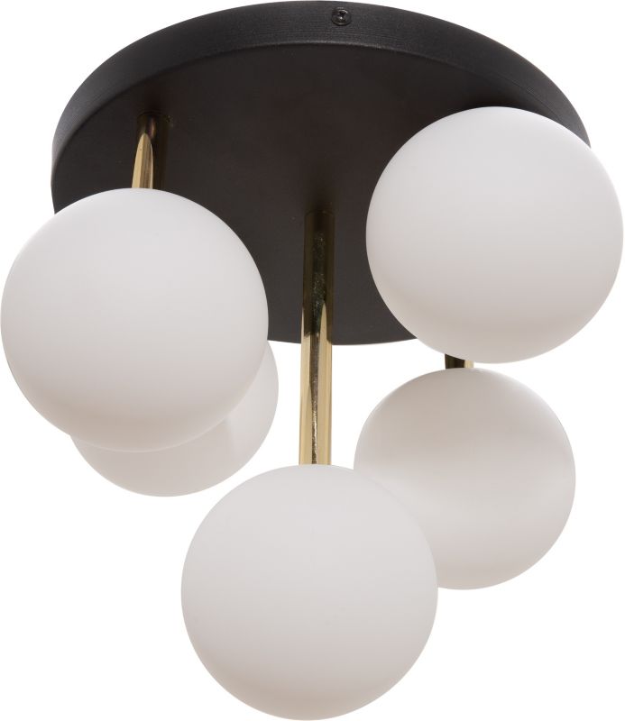 Lampa sufitowa Zuma Line Ali czarno-złota-biała wym: 30 x 28,5 x 28,5 cm 5xG9 x 40W 1 szt.