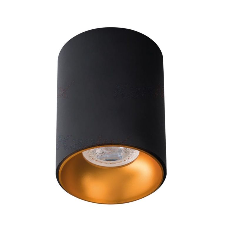 Reflektor sufitowy Kanlux Riti złoto-czarny 1 x GU10 x 25W IP20 wym: 9 x 9 cm - 1 szt.