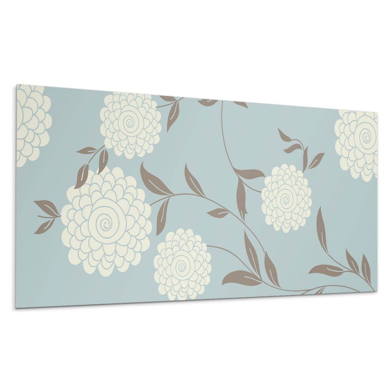 Panel samoprzylepny Wallfluent 100x50 cm Roślinny wzór z kwiatami i liśćmi 1 szt.