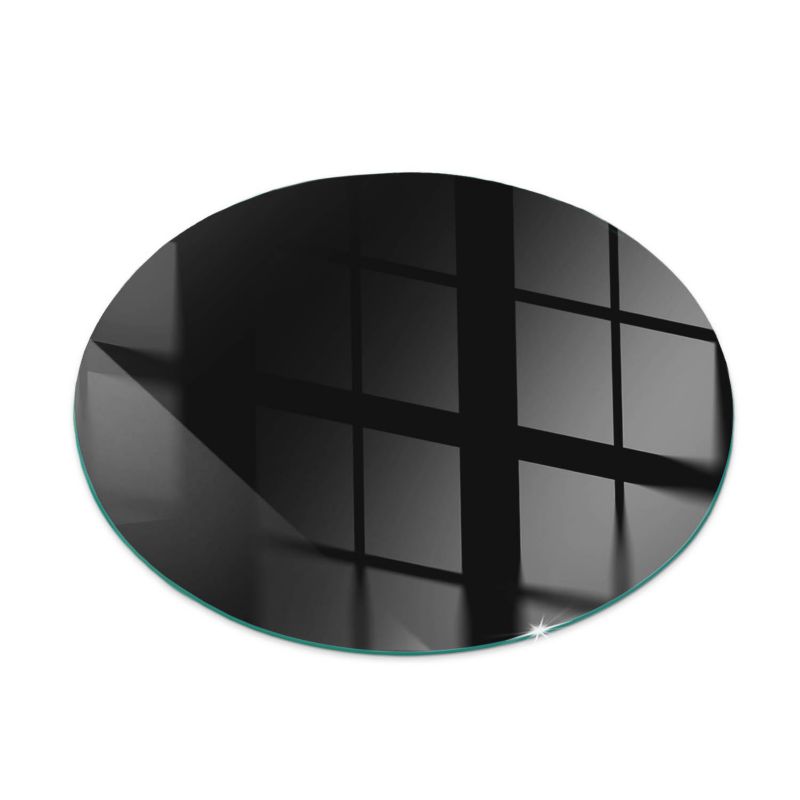 Szklana Podkładka Pod Kominek Okrąg Wallfluent Fi50 cm Głęboki grafitowy 1 szt.