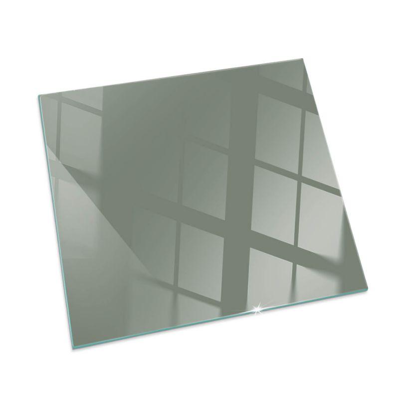 Szklana Podkładka Pod Kominek Kwadrat Wallfluent 60x60 cm Oliwkowy zielony 1 szt.