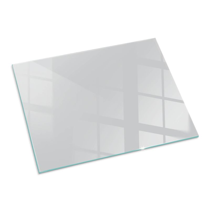 Szklana Podkładka Pod Kominek Prostokąt Wallfluent 80x60 cm Stonowany szary 1 szt.