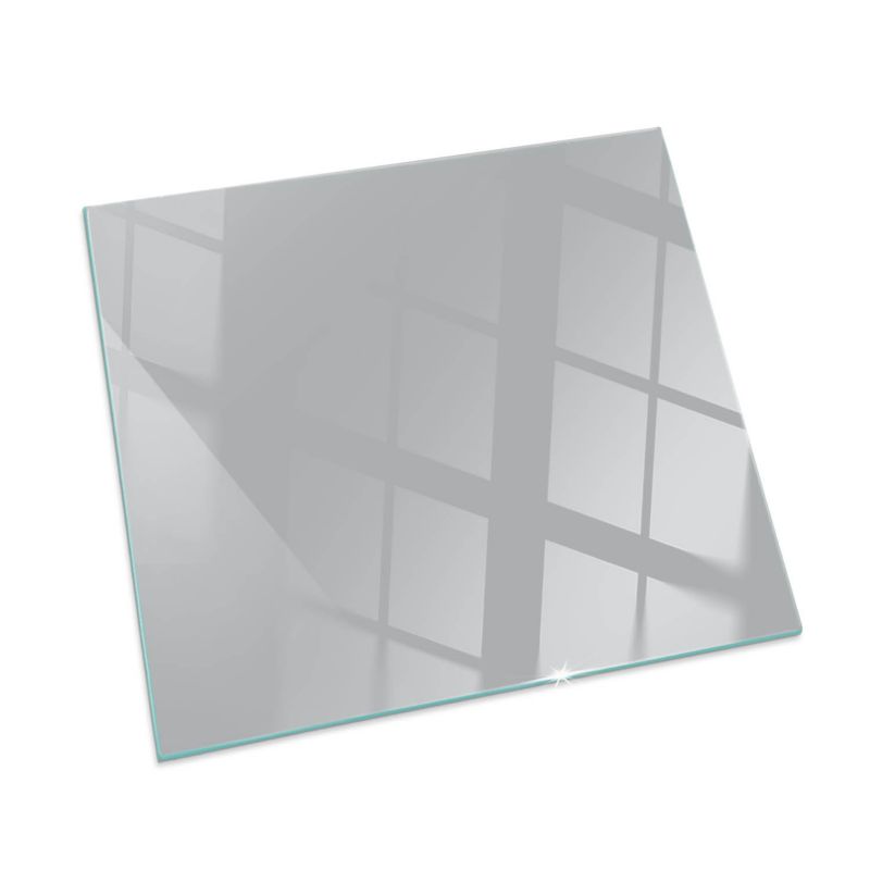 Szklana Podkładka Pod Kominek Kwadrat Wallfluent 50x50 cm Jasnoszary odcień 1 szt.
