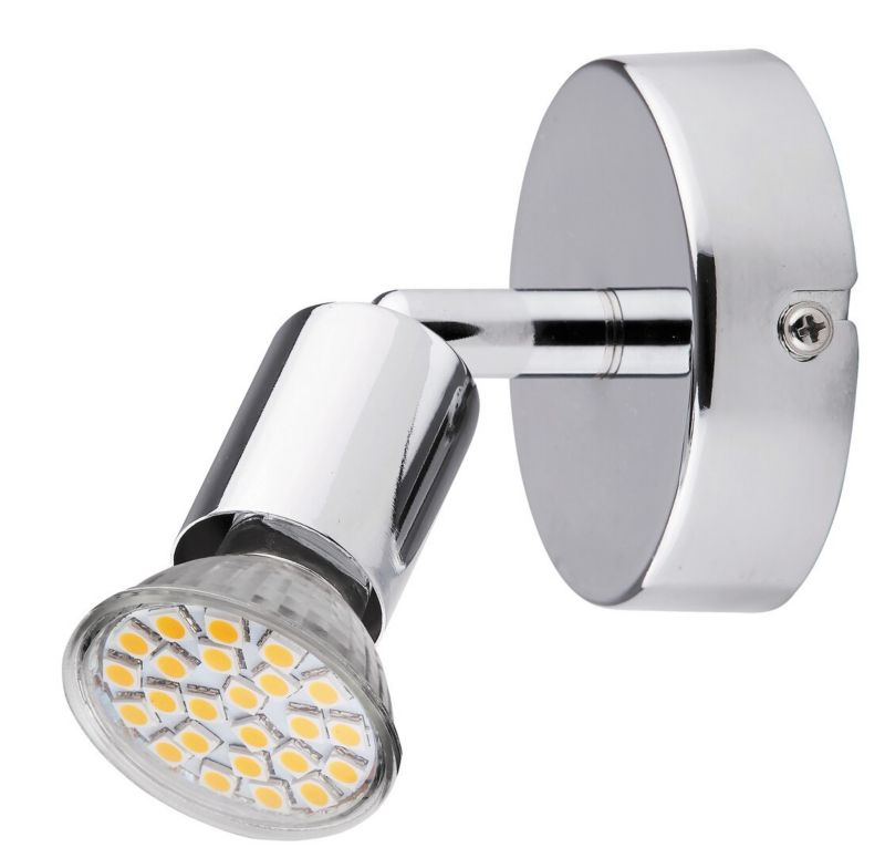Kinkiet ścienny Rabalux Norton Led chromowany styl nowoczesny 1 x GU10 x 50W IP20 wym: 11 x 11 x 11 cm - 1 szt.