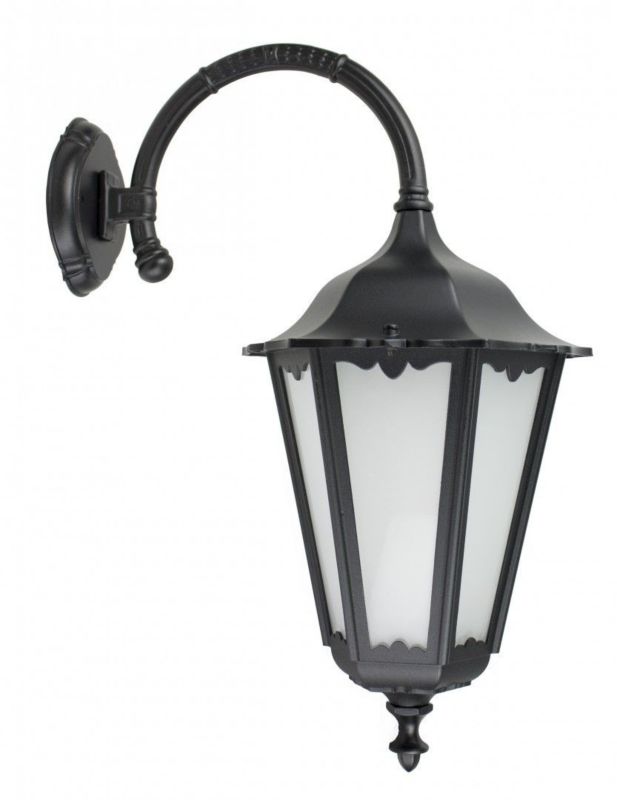 Kinkiet ścienny zewnętrzny SU-MA Retro czarny retro 1 x E27 x IP43 wym: 64 x 30 x 46 cm - 1 szt.