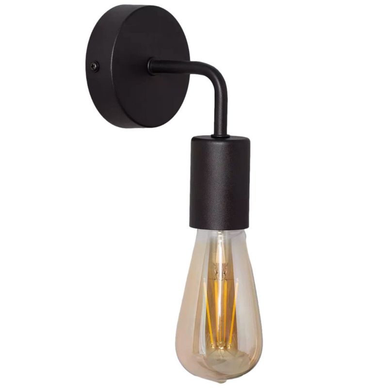 Kinkiet ścienny Abruzzo Tesoro czarny styl retro 1 x E27 x IP20 wym: 15,5 x 7 x 11,5 cm - 1 szt.