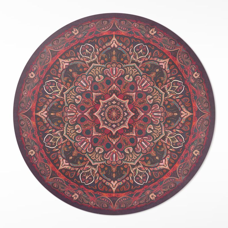Ozdobna Wykładzina Winylowa Wallfluent fi90 cm Dekoracyjna mandala 1 szt.