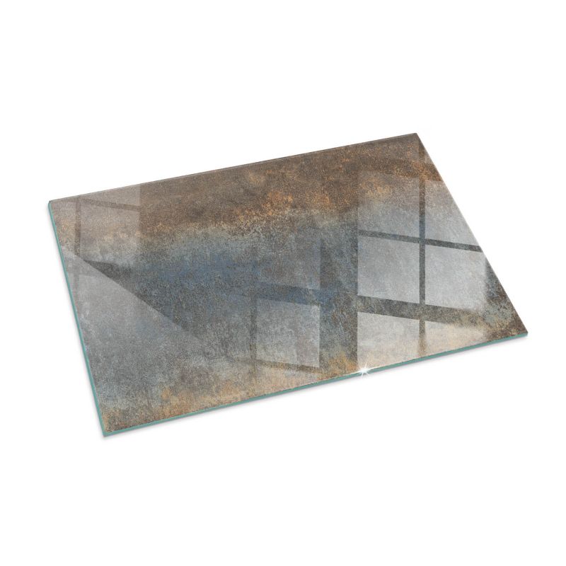 Szklana Podkładka Pod Kominek Prostokąt Wallfluent 100x70 cm Teksturowany wzór abstrakcyjny 1 szt.