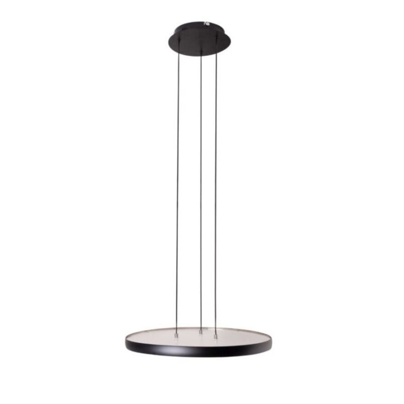 Lampa wisząca Maxlight Vik czarna okrągła 48 cm nad stół wbudowany LED 40W 1 szt.