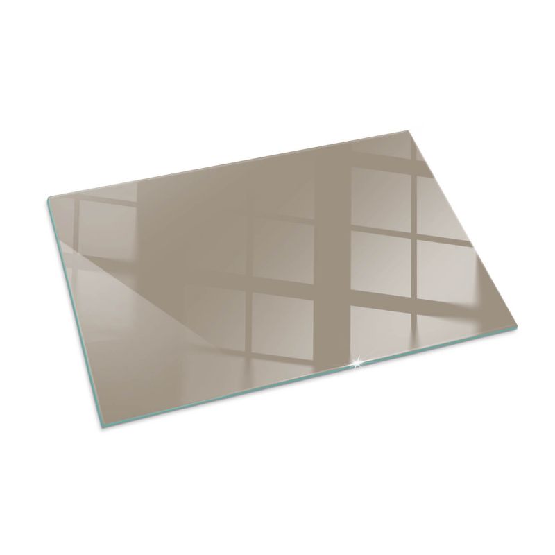 Szklana Podkładka Pod Kominek Prostokąt Wallfluent 100x70 cm Naturalny brąz 1 szt.