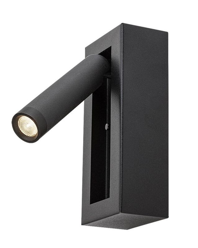 Kinkiet ścienny Rabalux Gello czarny do czytania z włącznikiem LED 4W 3000K 210lm IP20 wym: 16 x 7 x 11 cm - 1 szt.