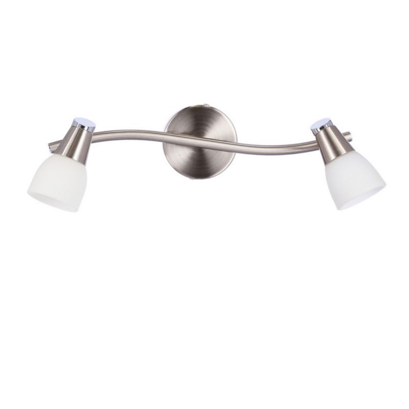 Kinkiet ścienny Candellux Selia srebrno-biały 2 x G9 x 40W IP20 wym: 17 x 41 x 9 cm - 1 szt.