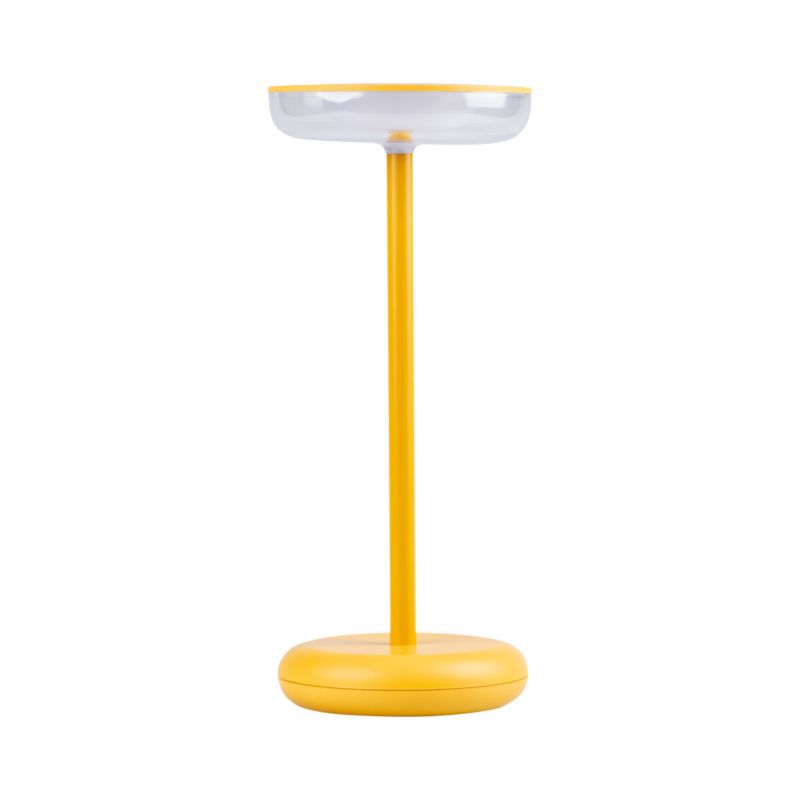 Lampa stołowa Kanlux Fluxy żółto-biała LED 1.7W 3000K 140lm bezprzewodowa IP44 wym: 26 x 11 x 11 cm metal - 1 szt.