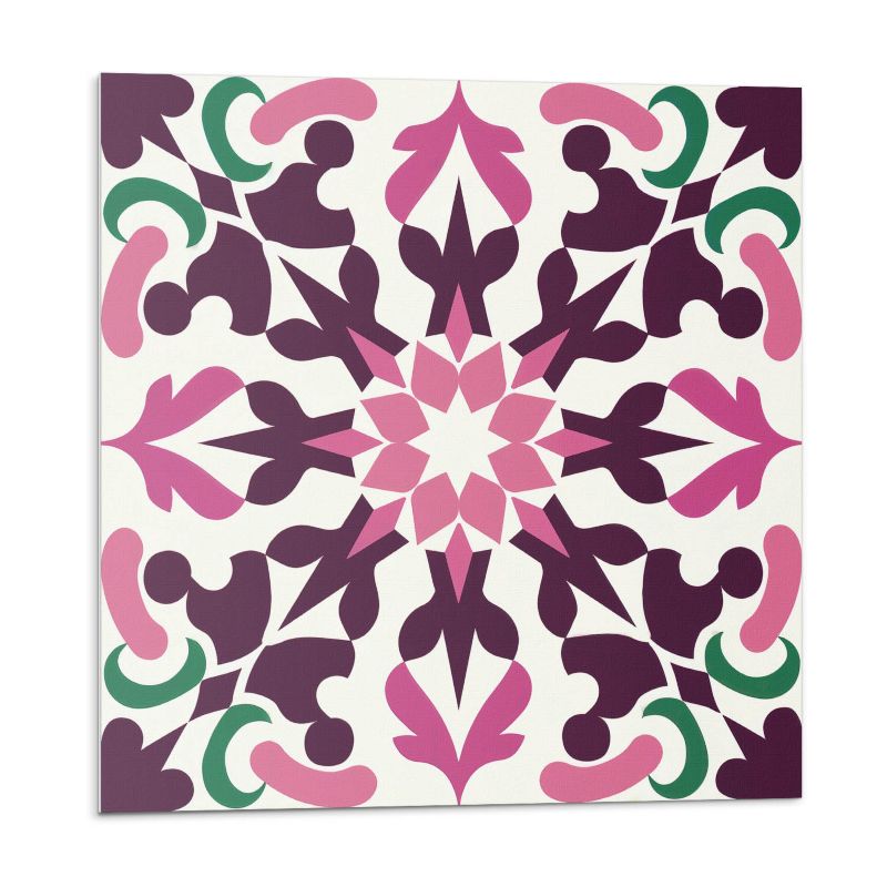 Kafelki samoprzylepne Wallfluent 30x30 cm Wzór roślinny w harmonijnej symetrii 9 szt.