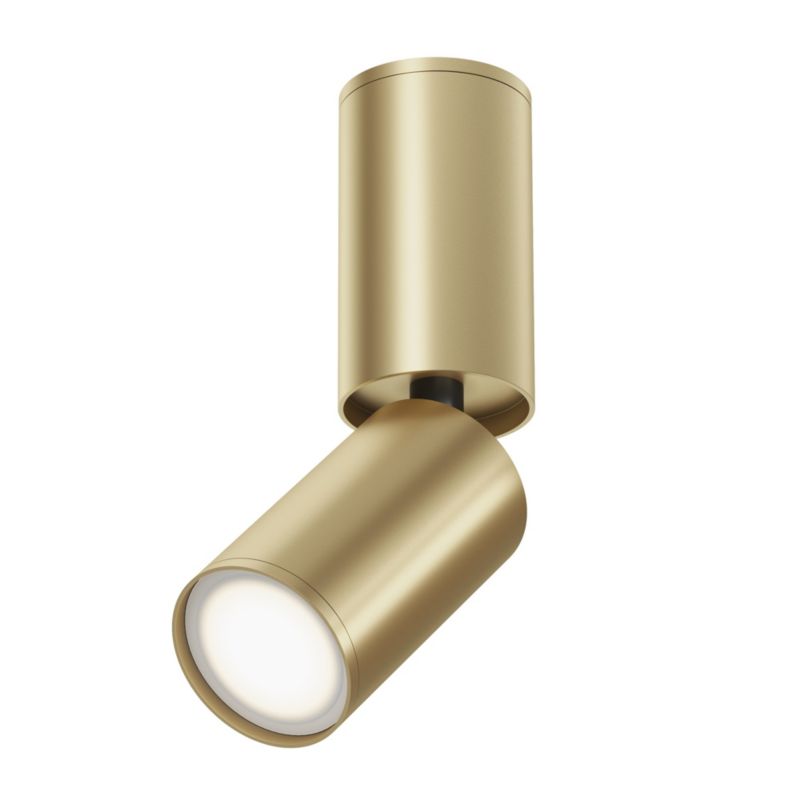Lampa sufitowa Maytoni Focus S mosiężno-złota wym: 19,2 x 5,2 x 9,2 cm 1xGU10 x 10W 1 szt.