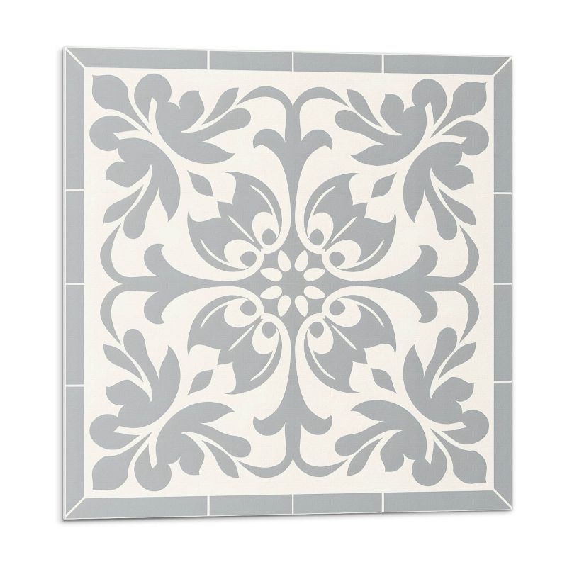 Kafelki samoprzylepne Wallfluent 30x30 cm Kwiatowy wzór na płytkach 9 szt.