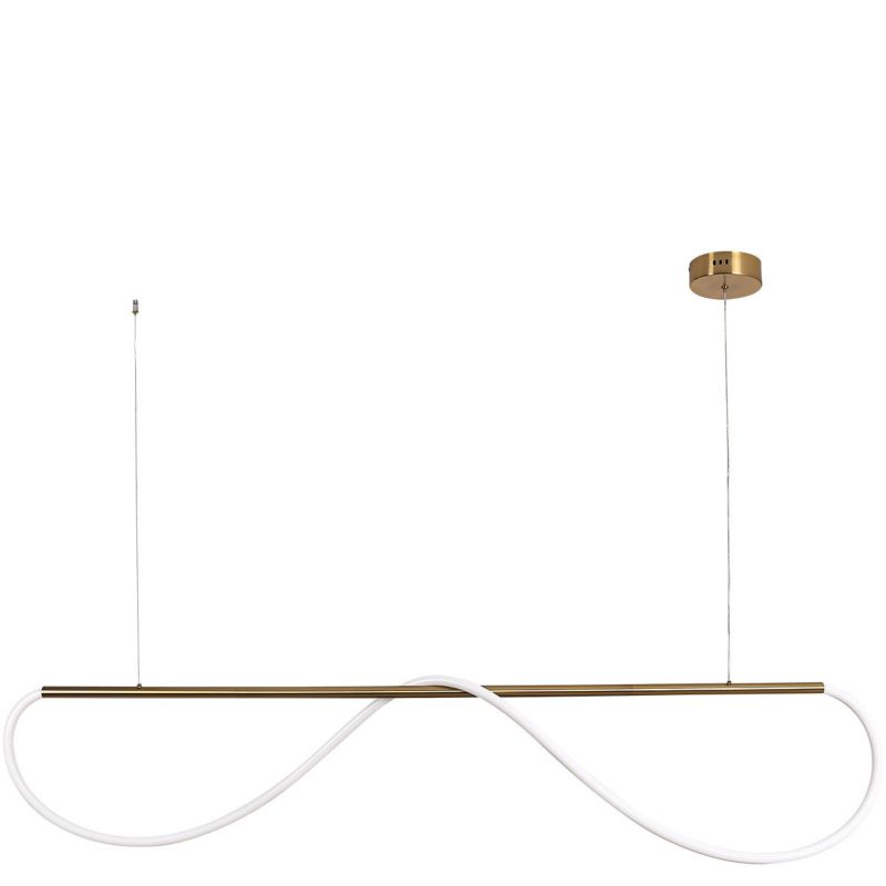 Lampa wisząca Light Prestige Meleca M złota LED CCT 1 szt.