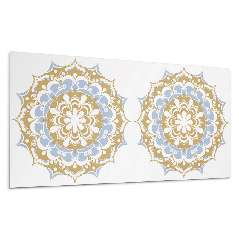 Kafelki samoprzylepne Wallfluent 40x20 cm Mandala kwiatów w pełni kolorów 10 szt.
